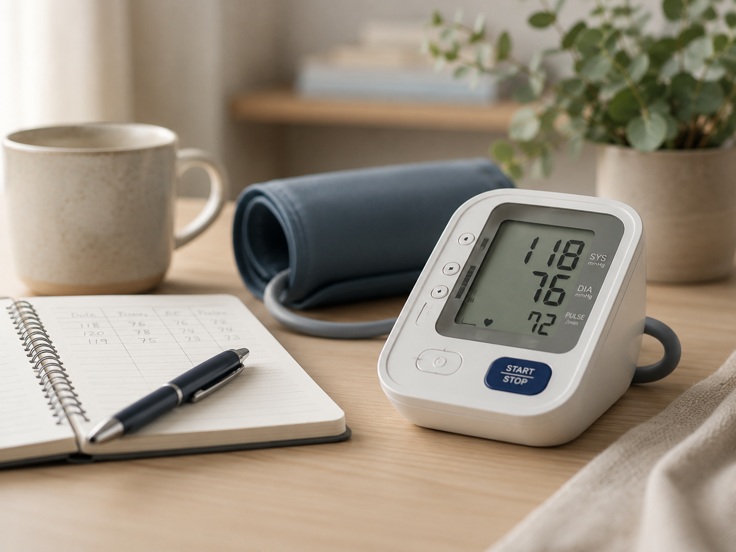 Blood pressure readings